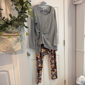 LuLaRoe Heather Gray Top